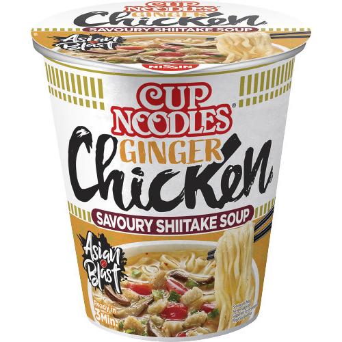 Cup Noodles Ginger Chicken Ingwer Hähnchen Becher Instant-Nudeln Cup 63g