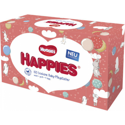 Huggies Happies Babypflegetcher 100 Stck