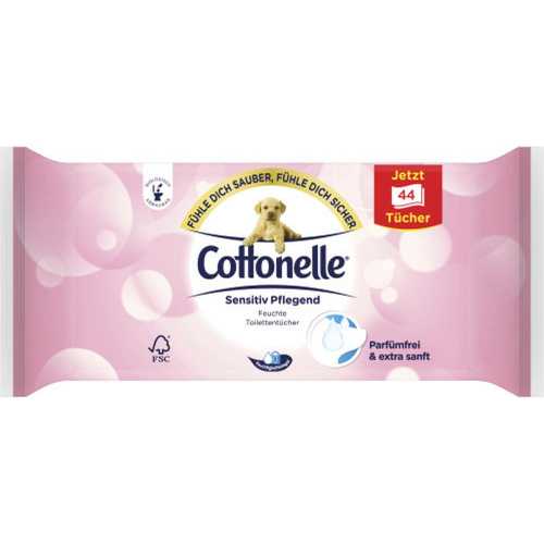 Cottonelle Sensitiv Feuchte Toilettentücher Nachfüllpack 44 Tücher