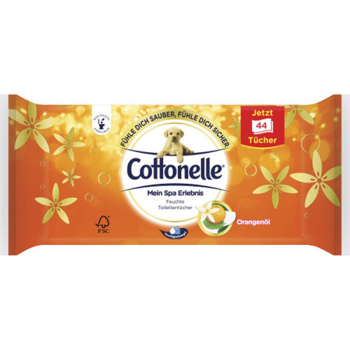 Cottonelle Mein Spa Erlebnis Orangenöl Nachfüllpack Toilettentücher 44 Stück