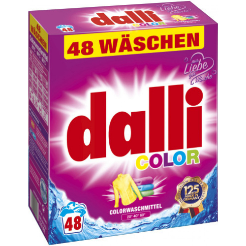 dalli color 48 Waschladungen 3,12kg