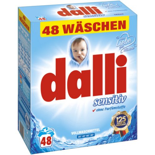dalli sensitiv 48 Waschladungen