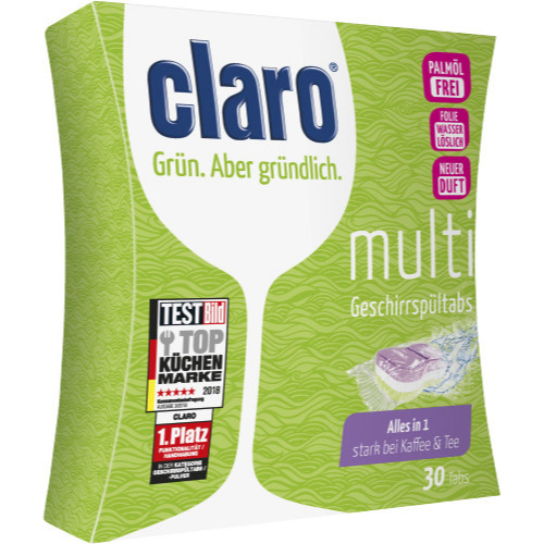 Claro ko Multi Tabs Geschirrspltabs Splmaschinentabs 30 Stck