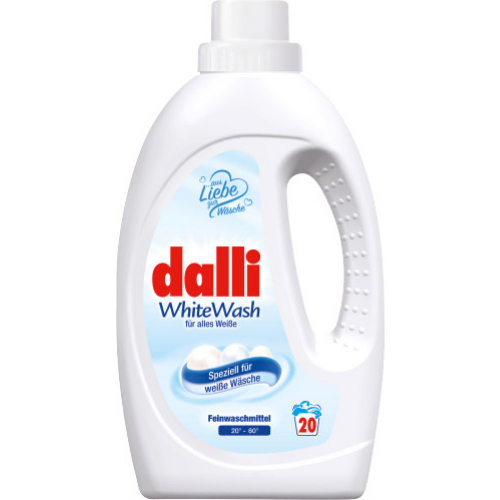 Dalli White Wash - für alles weiße 20 Waschladungen 1,1 L Flasche