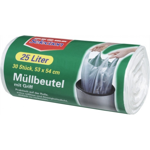 Selection mllbeutel mit griff 25l