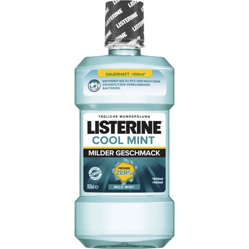 Listerine Cool Mint Milder Geschmack 600ml Flasche