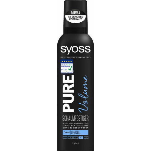 Syoss Pure Volume Schaumfestiger Haltegrad 3 250ml 