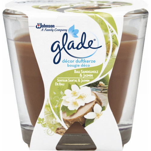 Glade Decor Duftkerze im Glas Sandelholz & Jasmin Duft 70g