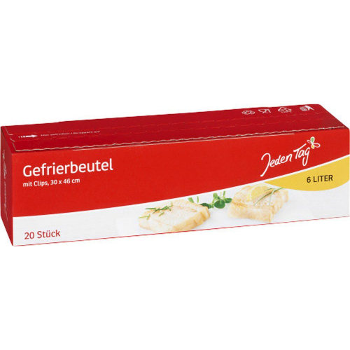JedenTag Gefrierbeutel Frischhaltebeutel Recyclingfhig 20 Stck