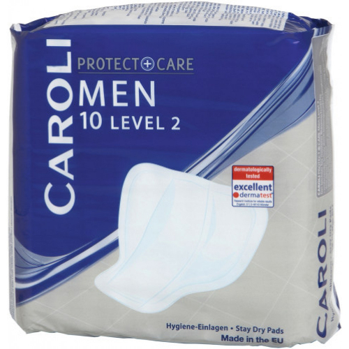 Caroli Protect + Care Level 2 Men Hygiene Einlagen 10 Stück