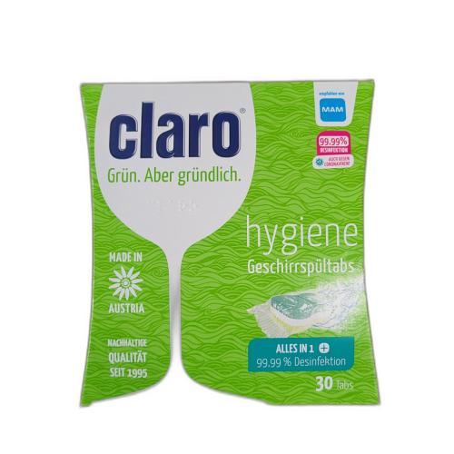 Claro Öko Hygiene Tabs Geschirrspülertabs Hygiene Power Cleaner 30 Stück