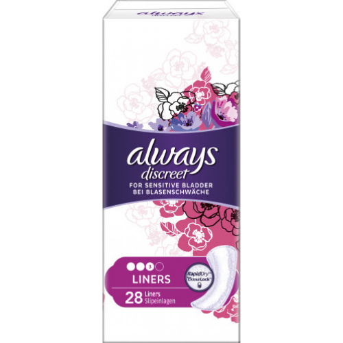 Always Discreet Normal Slipeinlage Damenbinden 28 Stck