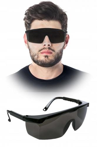 Schwarze, verstellbare Anti-Spritzer-Schutzbrille