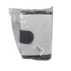 Damenbrse mit Passbild Fach Rind Leder weiss-schwarz