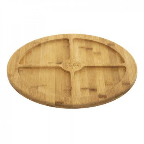 Bambus Vorspeise Brett Snack Tablett 4 Fcher