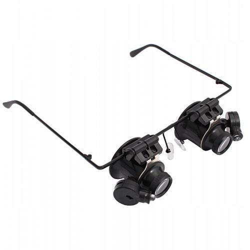 Lupe fr Uhrmacherbrillen Vergrerung 20 LEDs