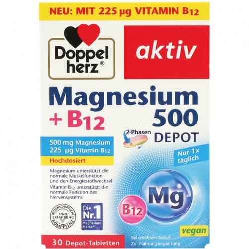 Doppelherz Magnesium 500 2-Phasen 30 Tabletten