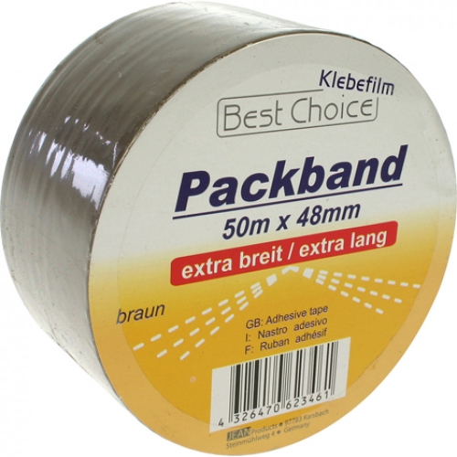 Klebeband Packband extra breit 50m x48mm braun