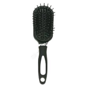 Haarbrste mit gummierten Griff 17cm 4-fach sortie - Auswahl:  oval