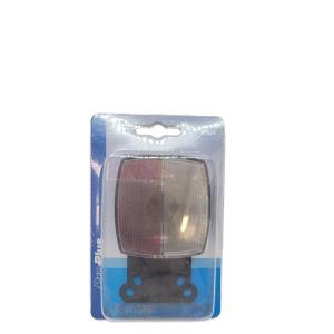 Positionsleuchte rot/wei 66x62mm mit Rckstrahler mit Pendel im Blister