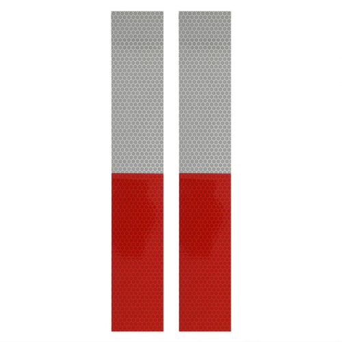 Reflektierendes Klebeband rot/weiß Set von 2 Stück