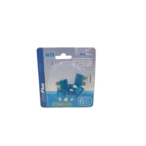 Flachsicherungen Standard 15A blau 6 Stck im Blister