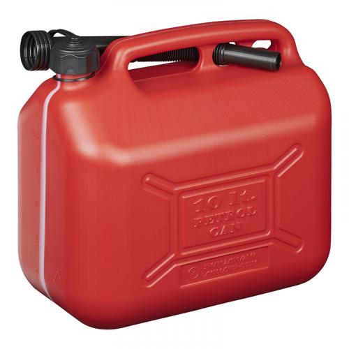 Benzinkanister 10L Kunststoff rot UN-geprft