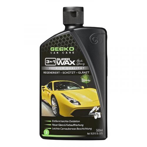 Gecko Car Care Super Wax 3 in 1 Auto Politur 500ml