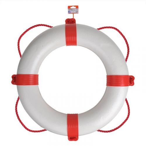 Bootsring / Rettungsring 600mm, wit rot