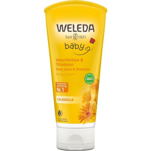 Weleda Calendula Waschlotion & Shampoo 200ml Tube