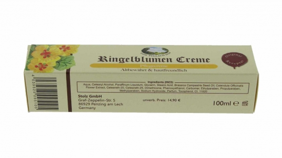 Ringelblumen Creme 100ml - Tube - mit Jojobal Pullach Hof