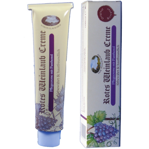 Vom Pullach Hof Rotes Weinlaub Creme Tube khlt entlastet erfrischt 100ml 