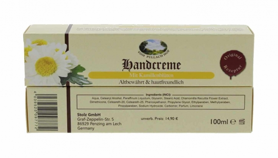 Handcreme 100ml - Tube - mit Kamillenblten Pullach Hof