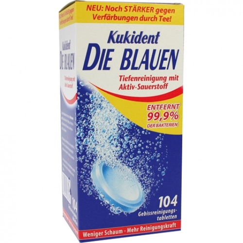 Kukident Die Blauen Reinigungstabletten Zahnprothesenreiniger 104 Stck