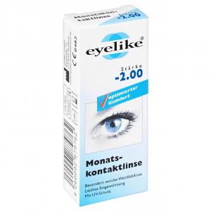 Eyelike Monatskontaktlinse Strke -2,0 1er Pack