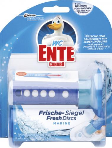 WC Ente frische Siegel Marine 36ml 6 Stck + Spender