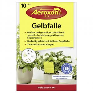 Aeroxon Gelbfalle Topfpflanzen 10er Pack