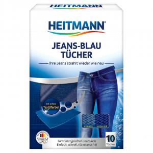 Heitmann Jeans-blau Tücher, 10er Pack Karton