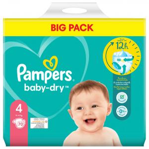 Pampers Baby Dry Big Pack Gre 4 Maxi 9-14kg, 70er