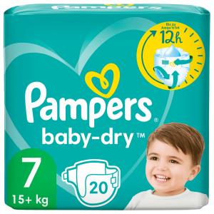 Pampers Baby Dry Größe 7  xl 15+ kg, 20er Pack