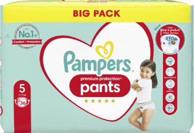 Pampers Premium Protect Big Pack Pants Gre 5 Junior, 36er