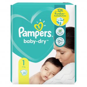Pampers Baby Dry Newborn Größe 1 21er Pack 