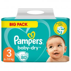 Pampers Baby Dry Big Pack Größe 3  midi 6-10kg, 80er Pack
