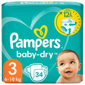 Pampers Baby Dry Größe 3 Midi 6-10kg, 34er